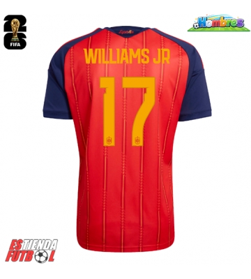 España Nico Williams #17 Primera Equipación Mundial 2026 Manga Corta España Nico Williams #17 Primera Equipación Mundial 2026 Manga Corta